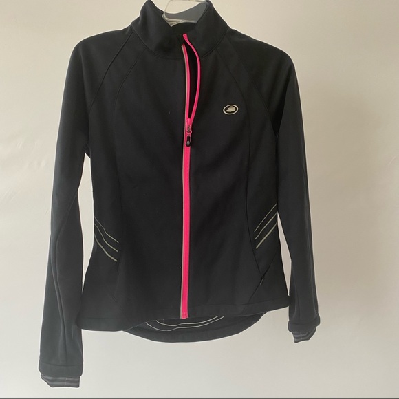 Jacket, black zip up, fitness, Performance Bicycle, Women’s Small - Picture 2 of 3